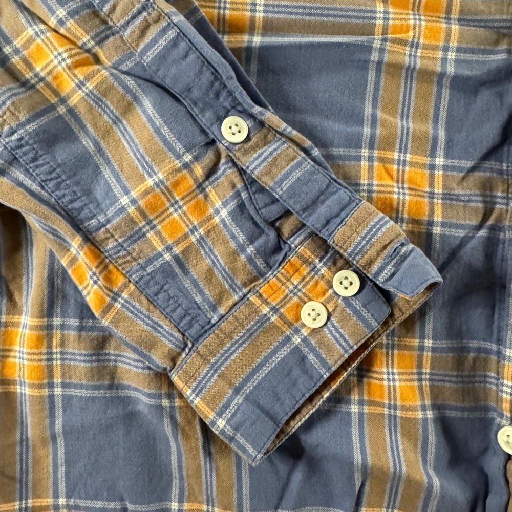 Columbia Mens L Button Down Plaid Long Sleeve Casual Shirt Fall Colors Everyday - Picture 3 of 10